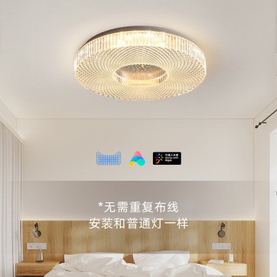 卧室灯吸顶灯现代简约满天星轻奢LED智能110V日本PSE跨境主卧灯具图3