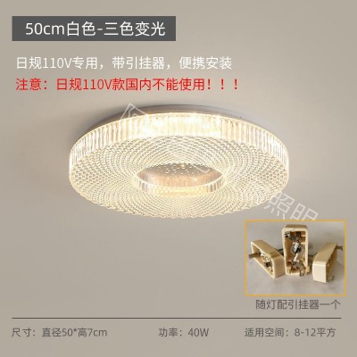 卧室灯吸顶灯现代简约满天星轻奢LED智能110V日本PSE跨境主卧灯具图4