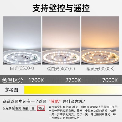 LED吸顶灯芯光源改造灯板24W圆形光源模组灯具灯芯替换 灯声光控图3