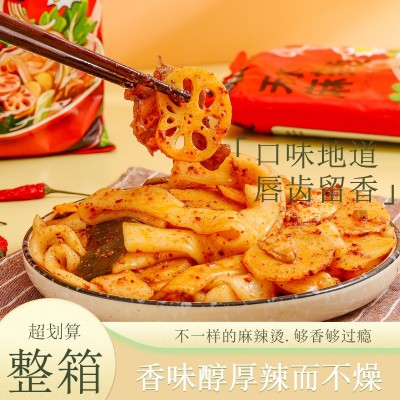 炫卡甘肃天水麻辣拌380克袋装速食夜宵麻辣烫定西宽粉麻辣拌批发图2
