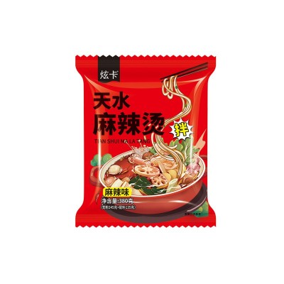 炫卡甘肃天水麻辣拌380克袋装速食夜宵麻辣烫定西宽粉麻辣拌批发图5