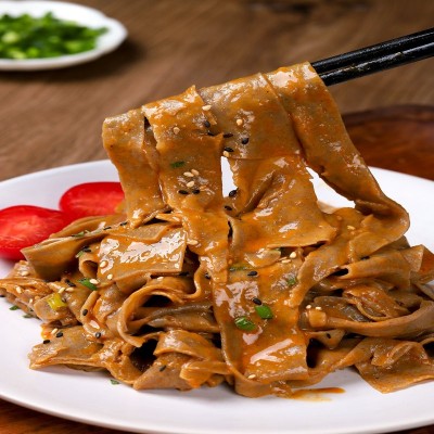 荞麦面皮免煮冲泡速食方便面非油炸凉拌低卡代餐粗粮主食面皮批发图5