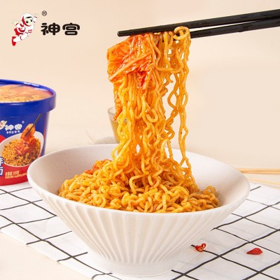 神宫韩式辣白菜拌面即食懒人宵夜整件泡面包邮一件代发图2