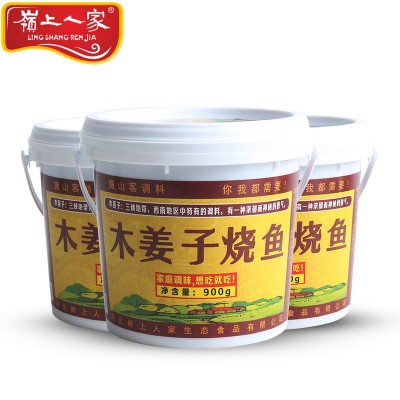 湖北岭上人家木姜子酸菜烧鱼调味料鱼火锅底料900g*1件批发图2
