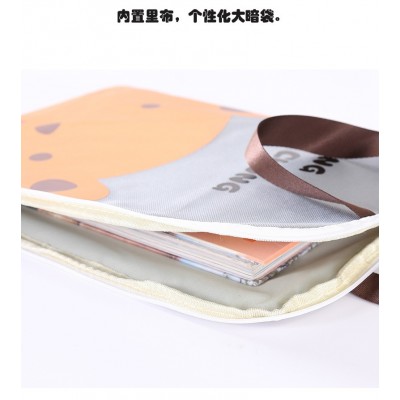 韩版创意可爱卡通任务帆布手提袋学生学习用品奖品礼品 卡通笔盒图5