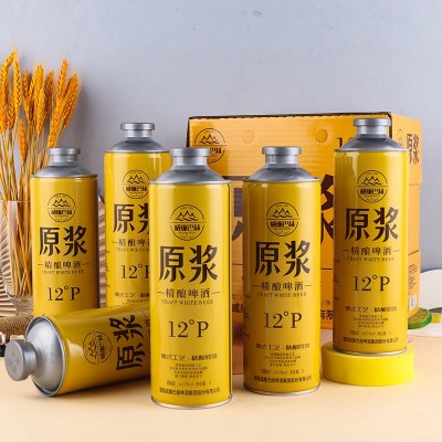 啤酒德系啤酒工艺啤酒鲜啤白啤生啤的小麦原浆1L*6整箱批发图3