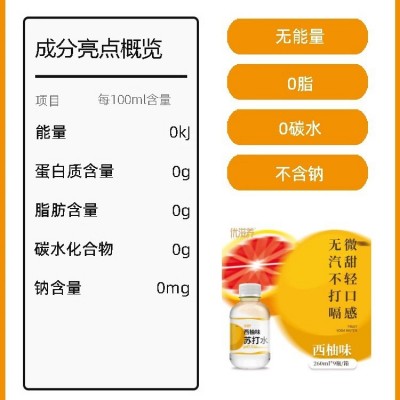 【新鲜日期】弱碱性苏打水无蔗糖无汽白桃柠檬西柚味饮料整箱批发         1箱图4