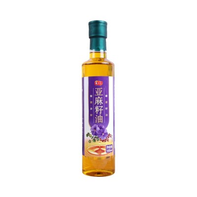 厂家直供冷榨纯亚麻籽油500毫升瓶装食用植物油家用食用油批发图5