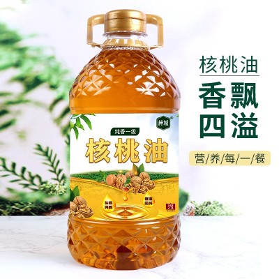 厂家批发纯核桃油2.7L大桶装低温冷榨食用油家用商用核桃油代发图2