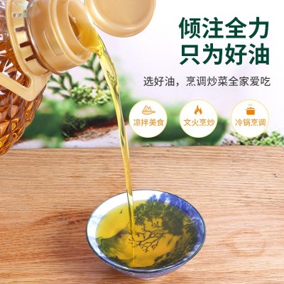 厂家批发纯核桃油2.7L大桶装低温冷榨食用油家用商用核桃油代发图3