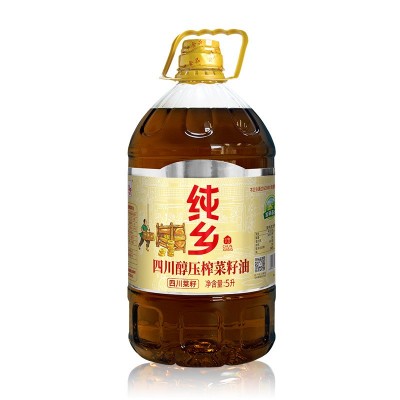 纯乡四川醇菜籽油非转基因压榨1.8/5升贴牌定制工厂直发图5