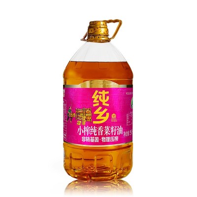 纯乡小榨纯香二级菜籽油5升非转基因四川食用油一件代发图4