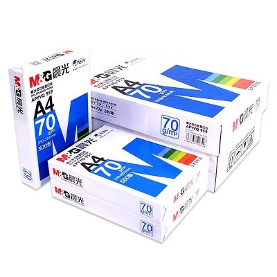 晨光A4复印纸打印纸70g白纸80g单包500张木浆加厚双面打印草稿纸图5