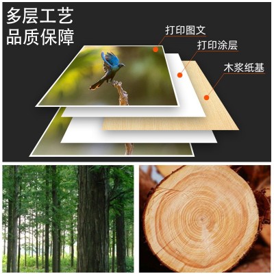 铜版纸A4A3喷墨打印纸300彩喷白卡230g名片160高光双面相纸相册纸图3